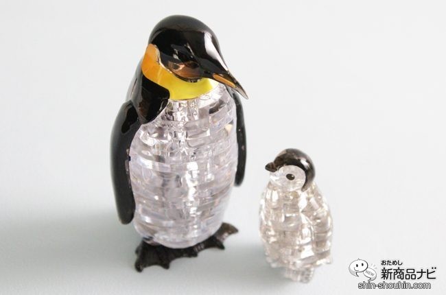 上品】 立体パズル 知恵玩具クリスタルパズル ペンギン 親子